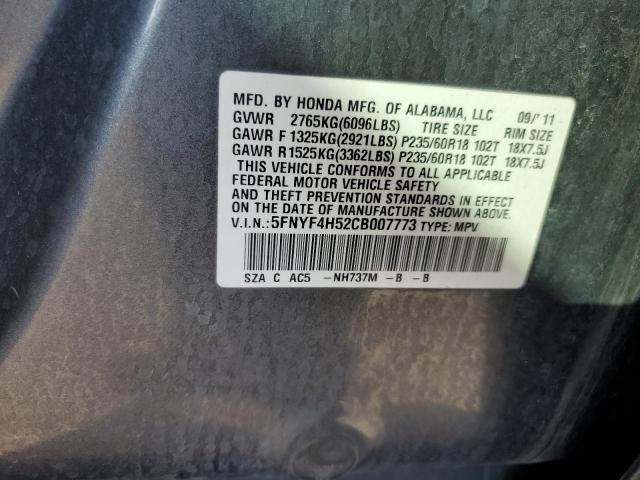 Photo 11 VIN: 5FNYF4H52CB007773 - HONDA PILOT 