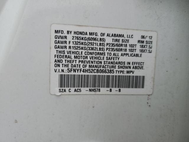 Photo 13 VIN: 5FNYF4H52CB066385 - HONDA PILOT 