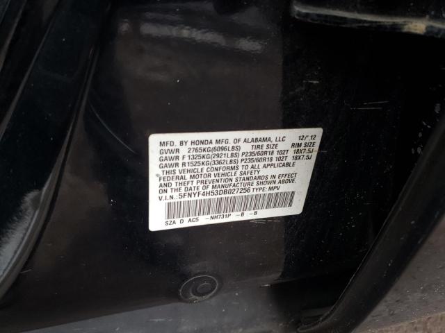 Photo 12 VIN: 5FNYF4H53DB027256 - HONDA PILOT 