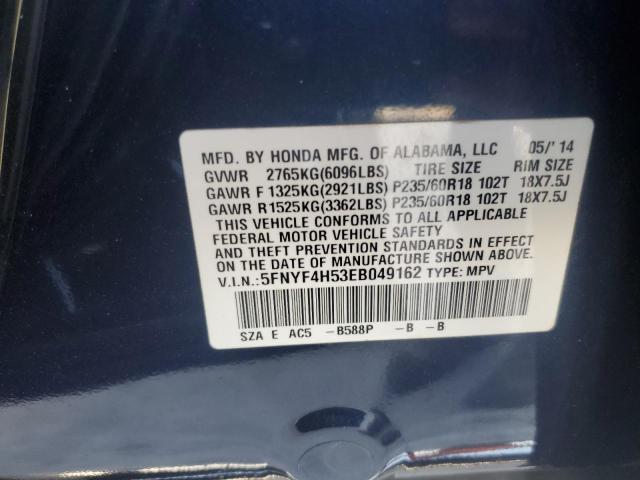 Photo 11 VIN: 5FNYF4H53EB049162 - HONDA PILOT 