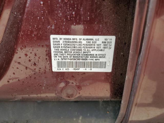 Photo 13 VIN: 5FNYF4H56CB016606 - HONDA PILOT 