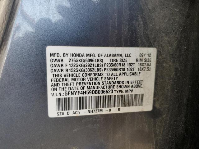 Photo 11 VIN: 5FNYF4H59DB006623 - HONDA PILOT 