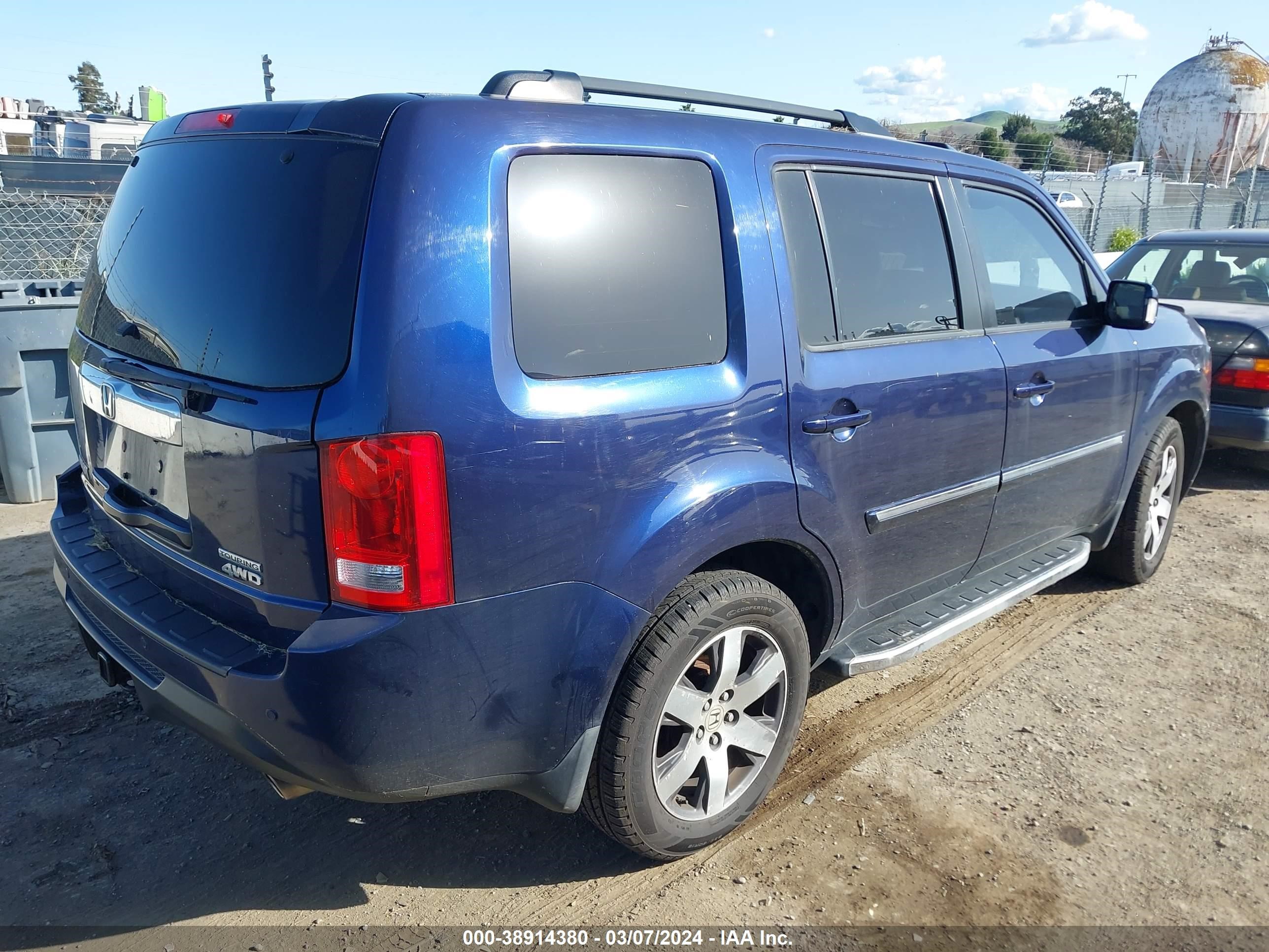 Photo 3 VIN: 5FNYF4H99DB007838 - HONDA PILOT 