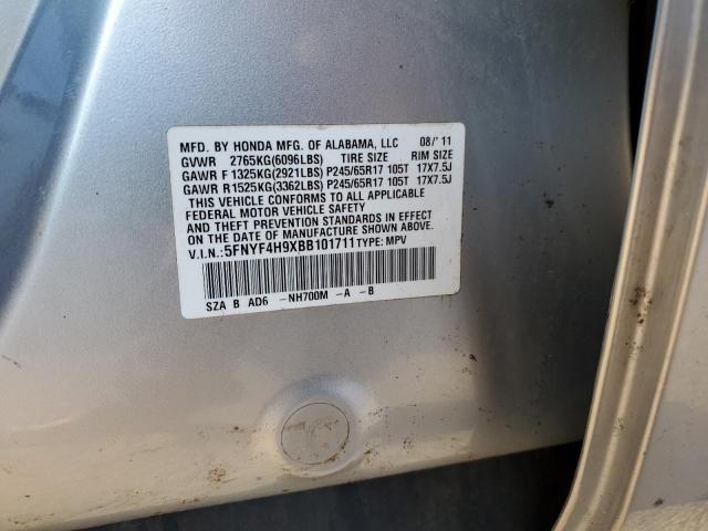 Photo 12 VIN: 5FNYF4H9XBB101711 - HONDA PILOT 