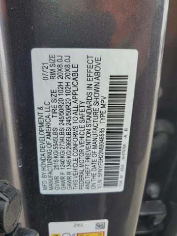 Photo 13 VIN: 5FNYF5H22MB046585 - HONDA PILOT 