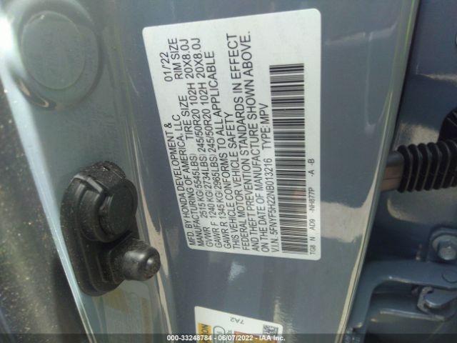 Photo 8 VIN: 5FNYF5H22NB013216 - HONDA PILOT 