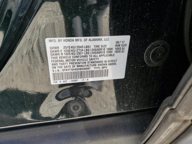 Photo 12 VIN: 5FNYF5H45HB036897 - HONDA PILOT 