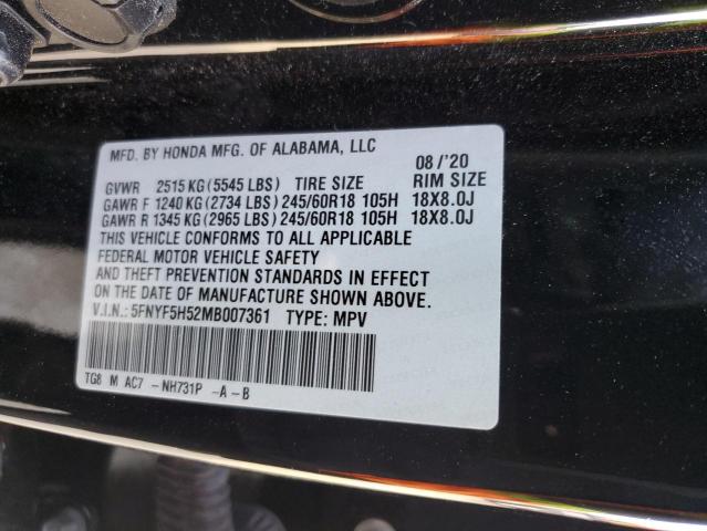 Photo 12 VIN: 5FNYF5H52MB007361 - HONDA PILOT 