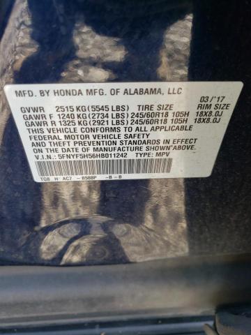 Photo 12 VIN: 5FNYF5H56HB011242 - HONDA PILOT 