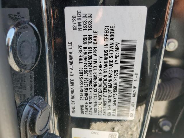 Photo 12 VIN: 5FNYF5H56LB021875 - HONDA PILOT EXL 