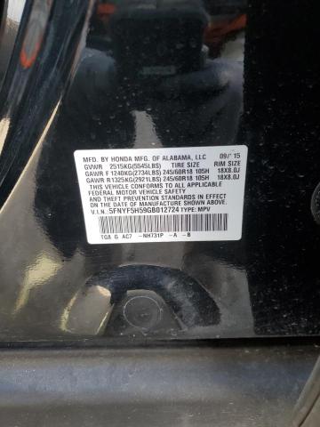 Photo 12 VIN: 5FNYF5H59GB012724 - HONDA PILOT EXL 