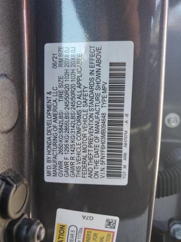 Photo 13 VIN: 5FNYF6H03MB094648 - HONDA PILOT 