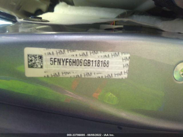 Photo 8 VIN: 5FNYF6H06GB118168 - HONDA PILOT 