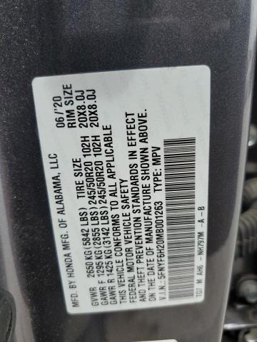 Photo 12 VIN: 5FNYF6H20MB001263 - HONDA PILOT 