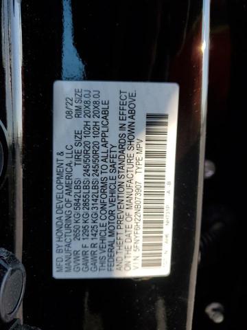 Photo 12 VIN: 5FNYF6H22NB073907 - HONDA PILOT SE 