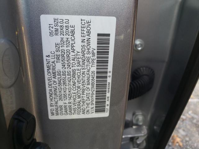 Photo 9 VIN: 5FNYF6H23MB084526 - HONDA PILOT SE 