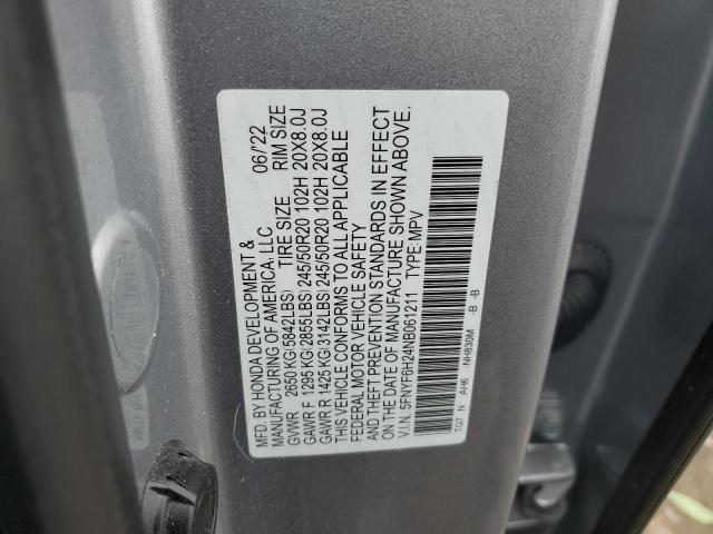 Photo 12 VIN: 5FNYF6H24NB061211 - HONDA PILOT SE 