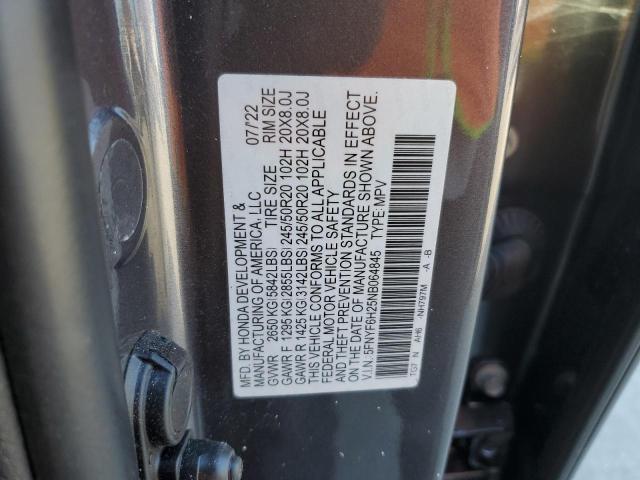 Photo 12 VIN: 5FNYF6H25NB064845 - HONDA PILOT SE 