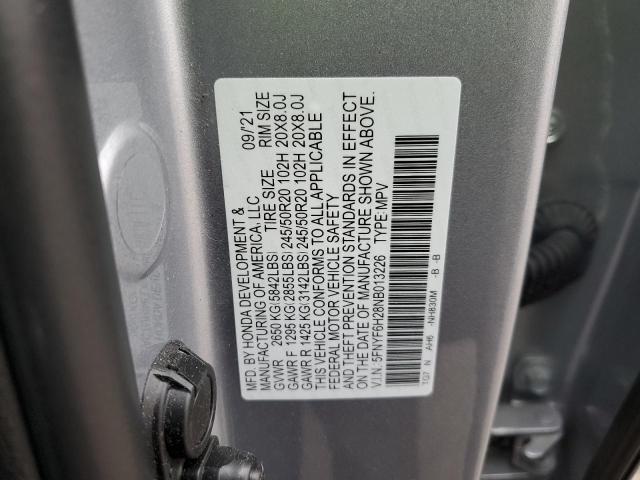 Photo 11 VIN: 5FNYF6H28NB013226 - HONDA PILOT 