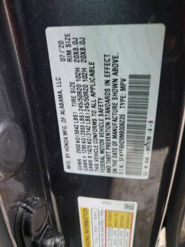 Photo 9 VIN: 5FNYF6H29MB006235 - HONDA PILOT SE 