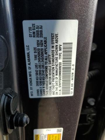 Photo 12 VIN: 5FNYF6H29MB009233 - HONDA PILOT SE 