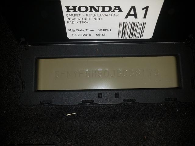 Photo 9 VIN: 5FNYF6H50JB038173 - HONDA PILOT EXL 