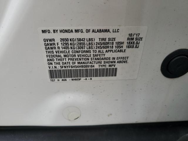 Photo 13 VIN: 5FNYF6H54HB089184 - HONDA PILOT 