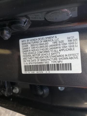 Photo 9 VIN: 5FNYF6H54MB073822 - HONDA PILOT EXL 