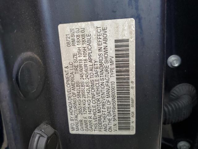 Photo 12 VIN: 5FNYF6H56NB009010 - HONDA PILOT 