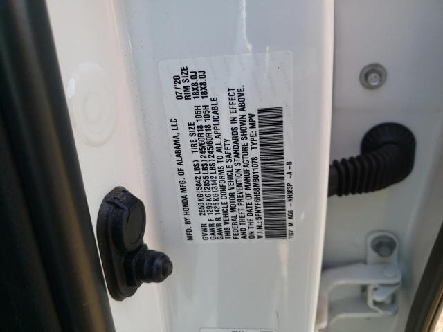 Photo 11 VIN: 5FNYF6H58MB011078 - HONDA PILOT EXL 