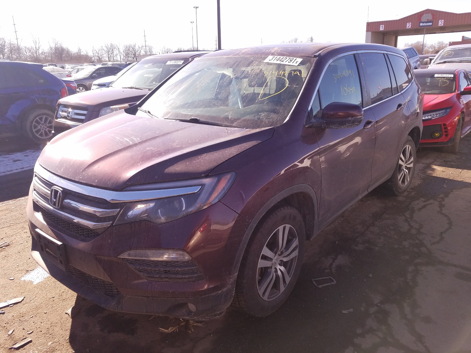 Photo 1 VIN: 5FNYF6H5XGB058553 - HONDA PILOT EXL 