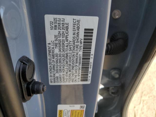 Photo 12 VIN: 5FNYF6H71NB090077 - HONDA PILOT BLAC 