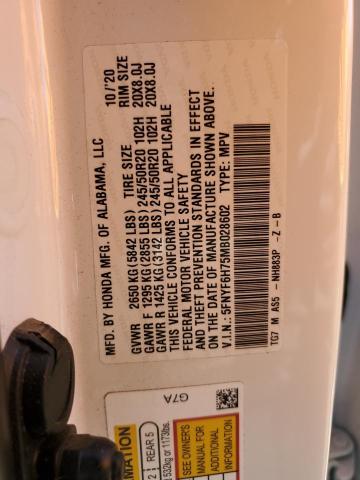 Photo 12 VIN: 5FNYF6H75MB028602 - HONDA PILOT 