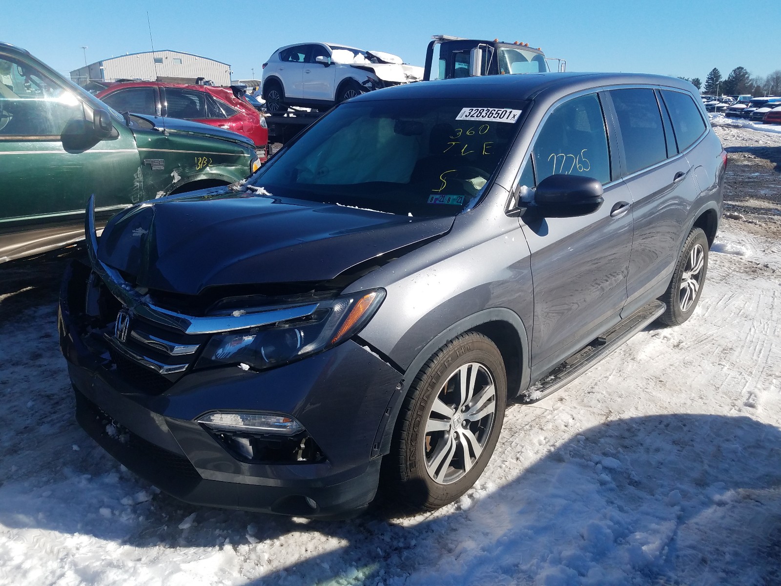 Photo 1 VIN: 5FNYF6H77GB092323 - HONDA PILOT EXLN 