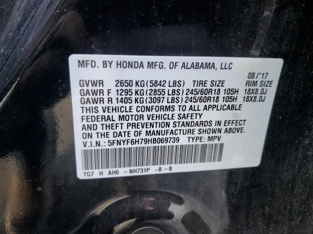 Photo 12 VIN: 5FNYF6H79HB069739 - HONDA PILOT EXLN 