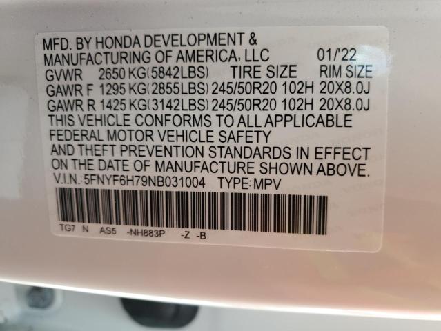 Photo 13 VIN: 5FNYF6H79NB031004 - HONDA PILOT BLAC 