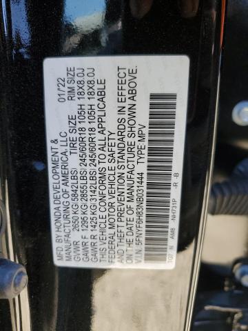 Photo 13 VIN: 5FNYF6H83NB031444 - HONDA PILOT 