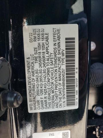 Photo 11 VIN: 5FNYF6H88NB045257 - HONDA PILOT TRAI 