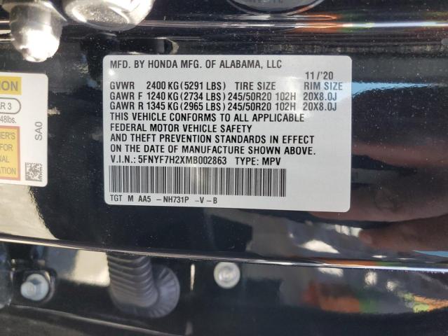 Photo 12 VIN: 5FNYF7H2XMB002863 - HONDA PASSPORT 