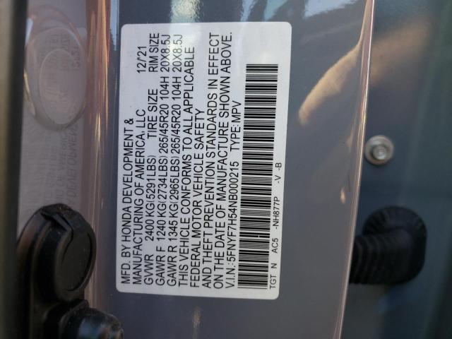 Photo 19 VIN: 5FNYF7H54NB000215 - HONDA PASSPORT E 