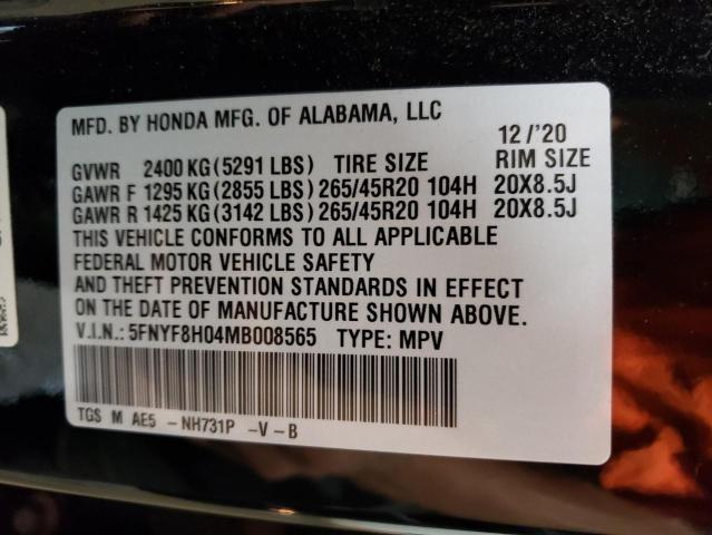 Photo 13 VIN: 5FNYF8H04MB008565 - HONDA PASSPORT E 