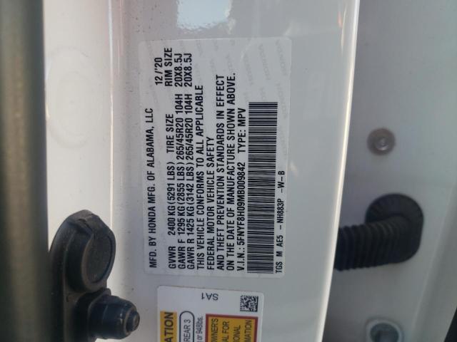 Photo 12 VIN: 5FNYF8H09MB009842 - HONDA PASSPORT E 