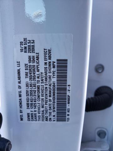 Photo 12 VIN: 5FNYF8H0XMB003841 - HONDA PASSPORT E 