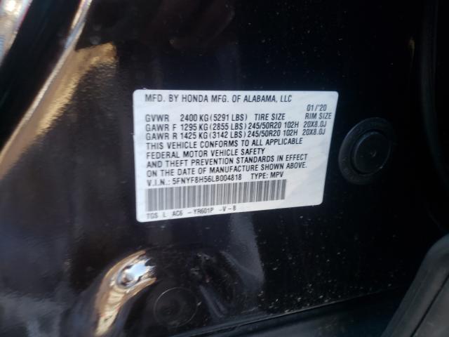 Photo 9 VIN: 5FNYF8H56LB004818 - HONDA PASSPORT E 