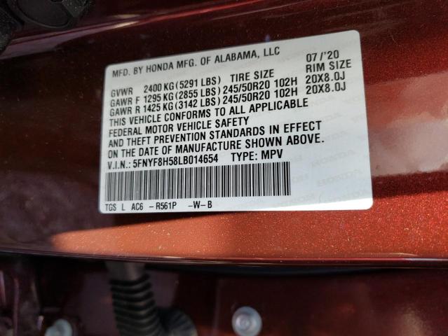 Photo 9 VIN: 5FNYF8H58LB014654 - HONDA PASSPORT 