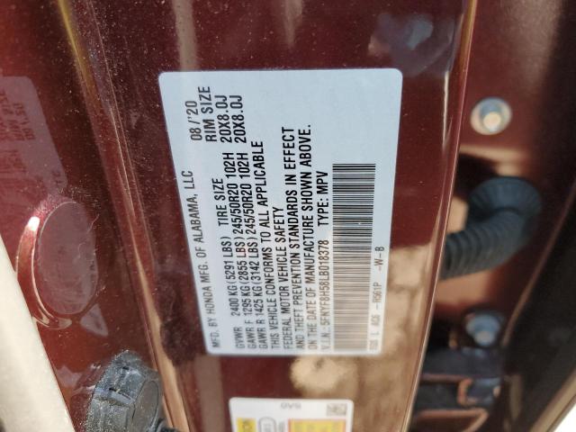 Photo 13 VIN: 5FNYF8H58LB018378 - HONDA PASSPORT 