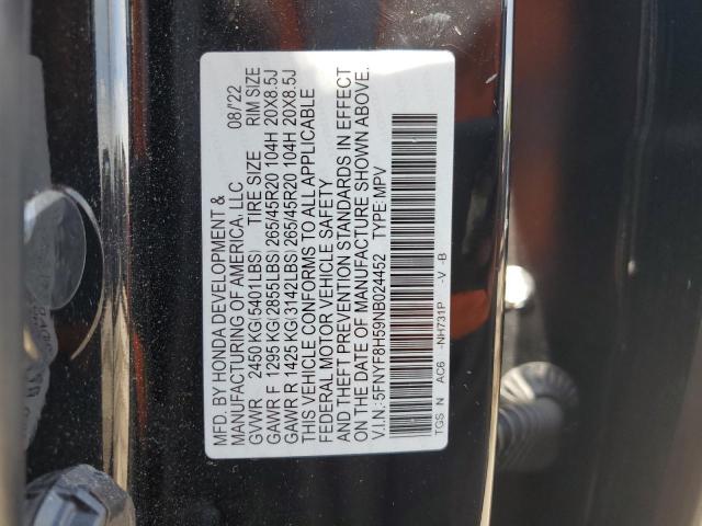 Photo 13 VIN: 5FNYF8H59NB024452 - HONDA PASSPORT E 