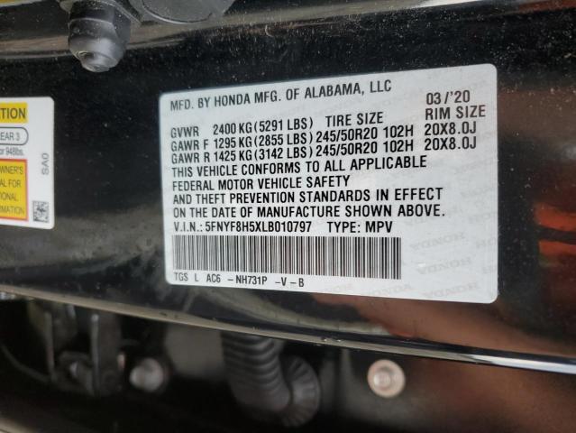 Photo 13 VIN: 5FNYF8H5XLB010797 - HONDA PASSPORT 