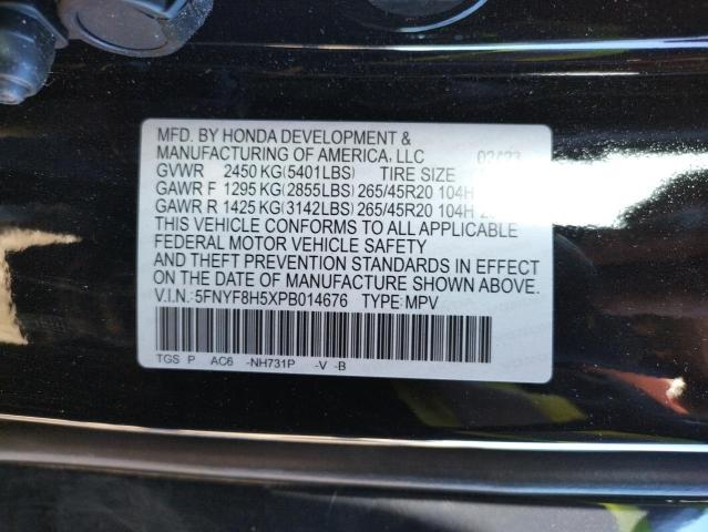 Photo 11 VIN: 5FNYF8H5XPB014676 - HONDA PASSPORT E 