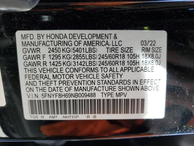 Photo 12 VIN: 5FNYF8H69NB009488 - HONDA PASSPORT 